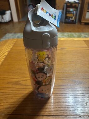 tervis Kids Tumbler with Gray Lid and Colorful Disney Tsum Tsum Characters